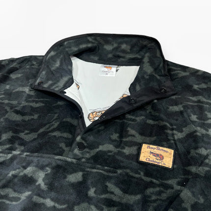 Pimp Shrimp Black Camo Fleece Pullover