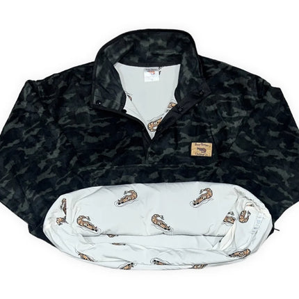 Pimp Shrimp Black Camo Fleece Pullover