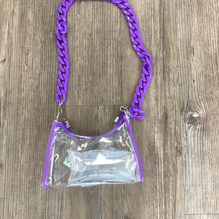 Day trip clear purple Gameday bag