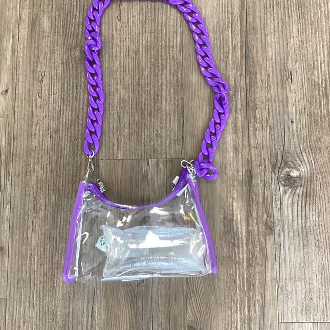 Clear Purple Game Day Bag