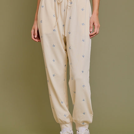 Gilli Ribbon Embroidered Sweat Pants