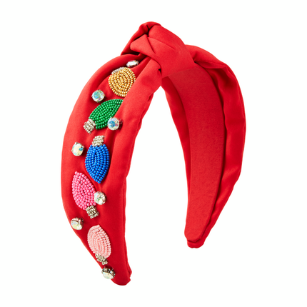 Mud Pie Holiday Beaded Headband