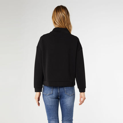 Coco + Carmen Hilarie Super Soft Mock Neck Pouch Pocket Top