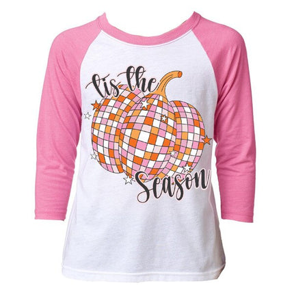 Tis The Season Disco Pumpkin 3/4 Sleeve