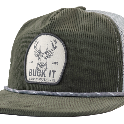 Simply Southern Men’s Buck It Hat Green