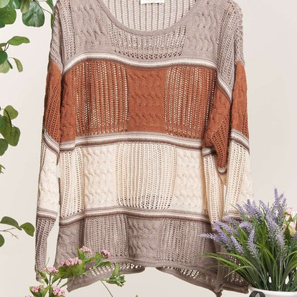 Mello Color Block Sweater