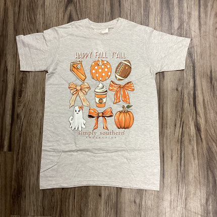 Simply Southern Youth Happy Fall Y’all Tee