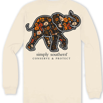 Simply Southern Floral Whisper L/S tee