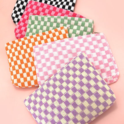 Checkered Cosmetic Bag by Josslyn