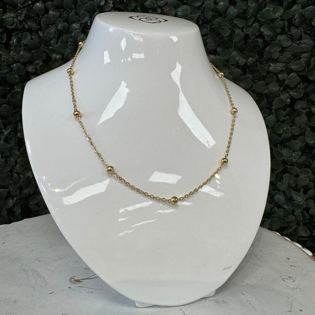 Ball and Chain Stacking Necklace