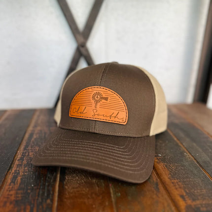 Old South Arch Leather Patch Hat