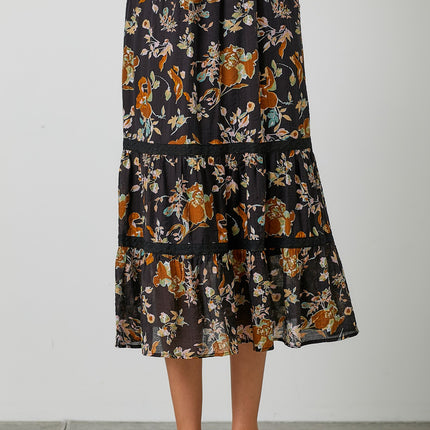 Floral MIDI Skirt