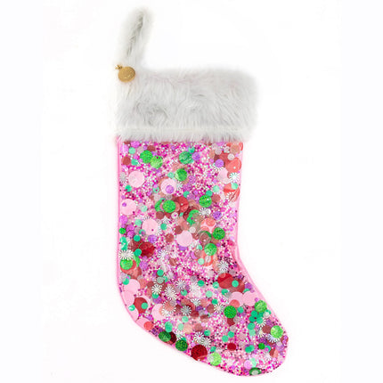 Packed Party Pink Confetti Stocking