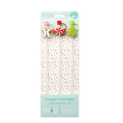 Swig Christmas Straw Toppers