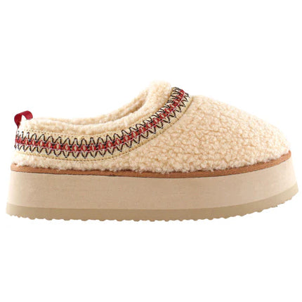 Simply Southern Cream Platform Slippers