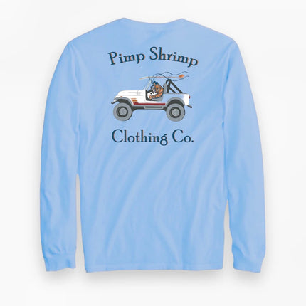 Pimp Shrimp Off Road Long Sleeve - Azure