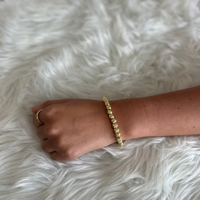 Vintage Pumpkin Beaded Bracelet