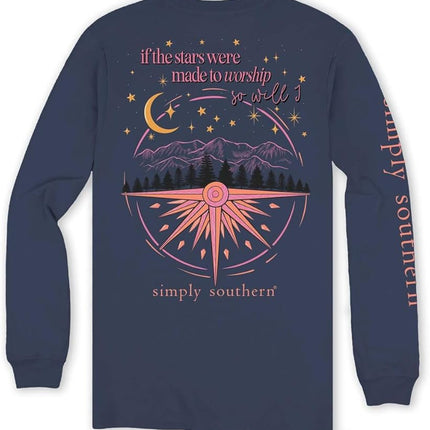 Simply Southern If The Stars Were Made To Worship So Will I Youth Long Sleeve