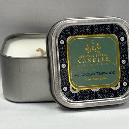 Creative Energy Classic 2 in 1 Soy Lotion Candles: Moroccan Teakwood