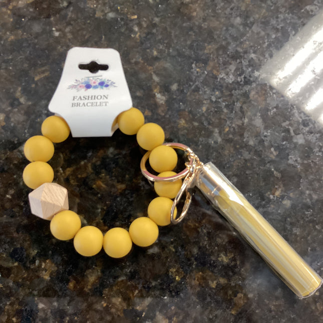 Solid Beaded Keychain Collection