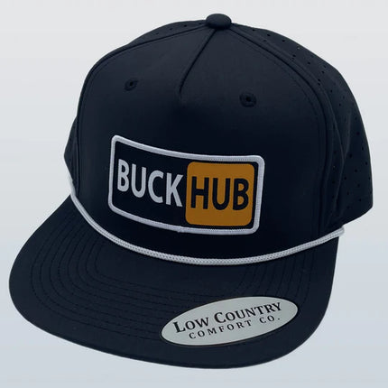 Black Buck Hub White Rope Hat