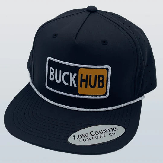 Black Buck Hub White Rope Hat