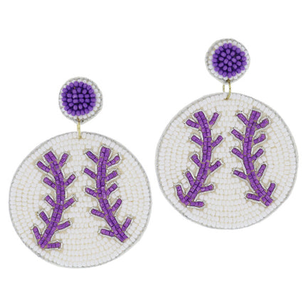 Jane Marie Baseball Earrings