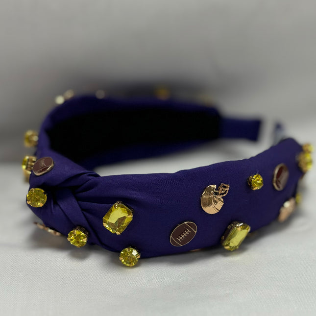 Purple & Gold Victory Vibes Headband