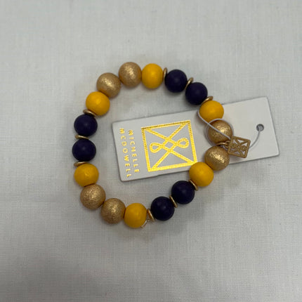 Michelle McDowell Purple & Gold Nori Bracelet