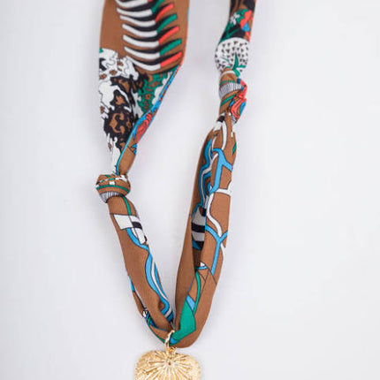 Pendant Scarf Necklace
