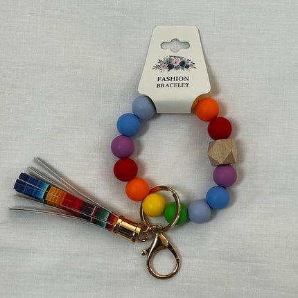 Silicone Beaded Keychain