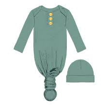 Kids Bamboo Gown and Beanie set