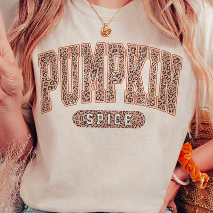 Blume + Co Leopard Pumpkin Spice Tee