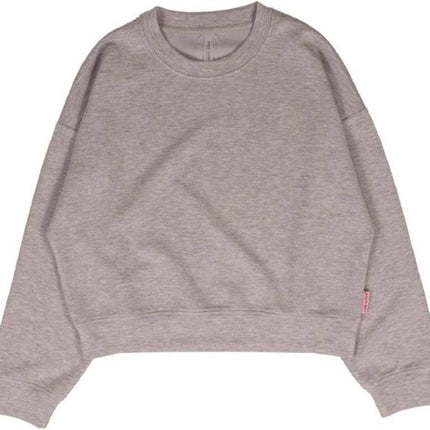Crewneck Long Cropped Pullover