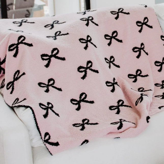 Double Sided Mini Bows Blanket