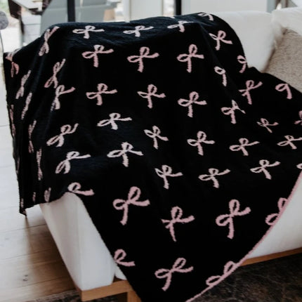 Double Sided Mini Bows Blanket