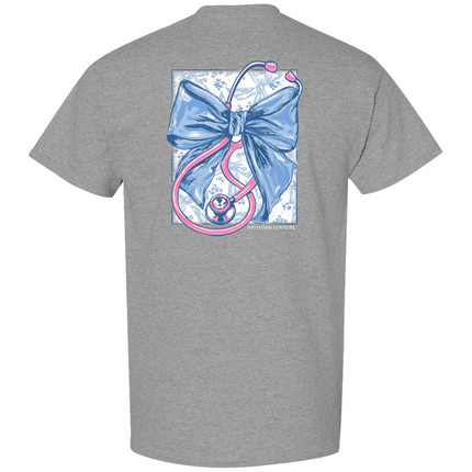 Classic Stethoscope With Bow Tee