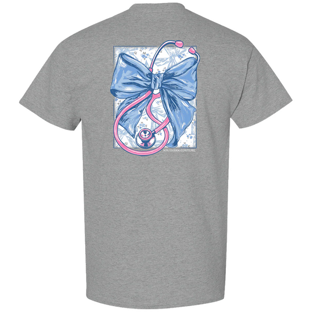 Classic Stethoscope With Bow Tee