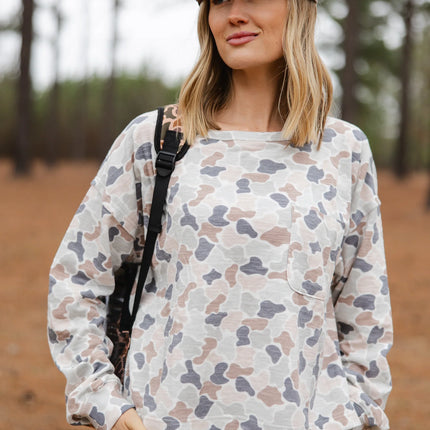 Revive Crewneck Top-Forrest Flora Camo