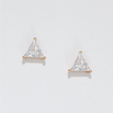 Sparkling triangle Studs