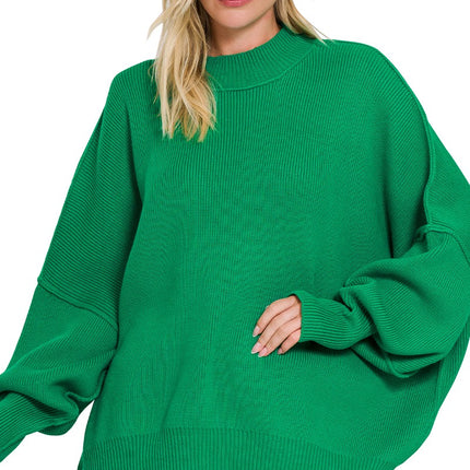 Side Slit Oversized Sweater