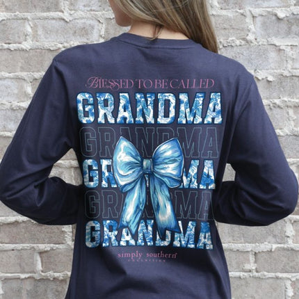 Simply Southern Blessed Grandma Mirage L/S Tee