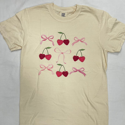 Dashforward Cherry Bow's Trio Check Stack T-Shirt