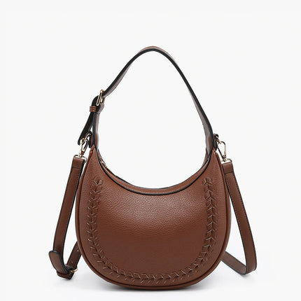 Tristen Vegan Whipstitch Shoulder Bag