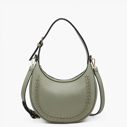 Tristen Vegan Whipstitch Shoulder Bag