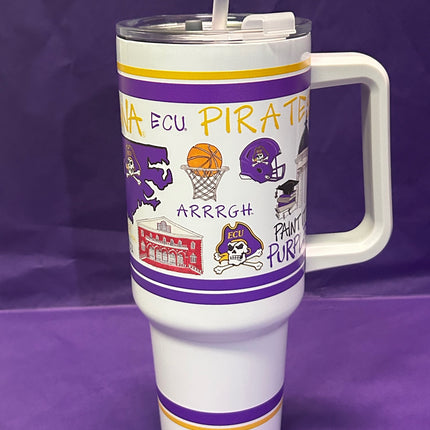 ECU Collegiate 40 oz Tumbler w/Handle