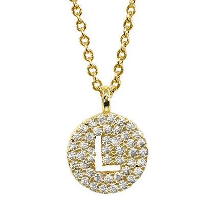 Maya J Gold Initial Necklace