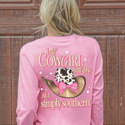 Simply Southern Long Sleeve Half Cowgirl Half Girly