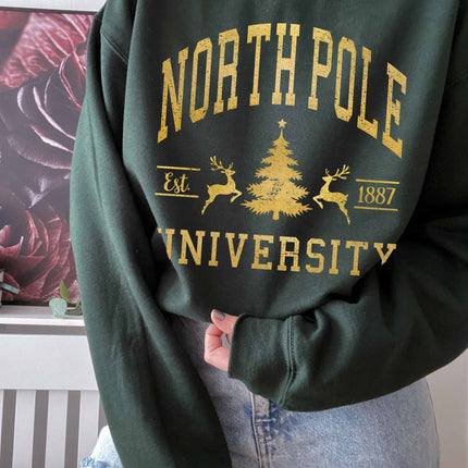 North Pole University Graphic Sweatshirt