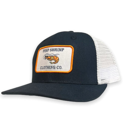 Pimp Shrimp Navy Blue Mariner Trucker